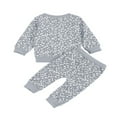 thumbnail image 3 of MesaSe 2Pcs Clothes Floral Print  Collar  Long Sleeve Tops Long Pants Infant Set, 3 of 6