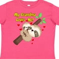 thumbnail image 4 of Inktastic My Grandma Loves Me Sloth Boys or Girls Toddler T-Shirt, 4 of 5