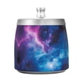 thumbnail image 7 of Yayeee Ashtray with Lid for Cigarette Smokeless Stainless Steel Home Ash Holder, Galaxy Pattern, 7 of 7