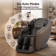 thumbnail image 3 of Real Relax Electric Massage Chair, Zero Gravity Full Body Massage Recliner Chair with 10 Fixed Rollers, Touch Screen Controller, Brown, 3 of 10