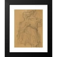 thumbnail image 2 of Gustav Klimt 11x14 Black Modern Framed Museum Art Print Titled - Sitting from the Front (1903), 2 of 5