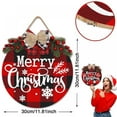 thumbnail image 4 of Christmas Sale! 12" Merry Christmas Hanging Welcome Sign, Wooden Christmas Wreath for Front Door, Hanging Sign Rustic Burlap Holiday Decor for Christmas Home Wall Farmhouse Indoor Outdoor Decor, 4 of 6