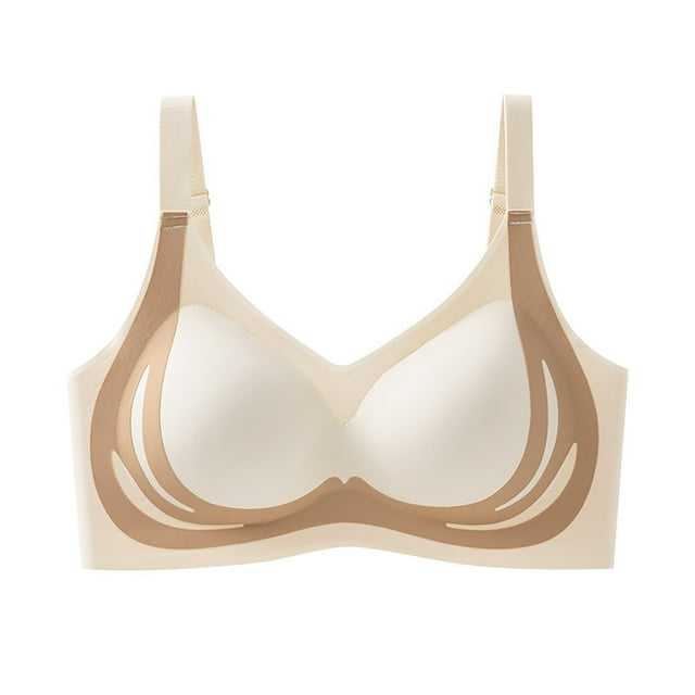Yuyuzo Push up Bras for Women Wireless Smoothing Seamless Adjustable Strap Full Coverage Comfy Bras