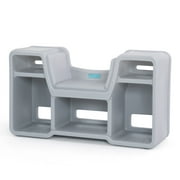 Simplay3 Cozy Cubby Reading Nook, Kids Book Shelf with Built-in Reading Seat