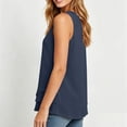 thumbnail image 5 of Tank Tops for Women Summer Flowy Cotton Linen Layered Hem Sleeveless Tops Dressy Casual Crewneck Tunic Blouses, 2026 New Limited-time Off, 5 of 6