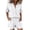 06#White, variant on Short Sets For Women 2 Piece Summer Short Sleeve Shirt and Shorts Fashion Set Vacation Beach Outfits Khaki 2XL