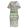 thumbnail image 3 of Madeline Paris-vestido holgado con bolsillos para mujer traje de verano con acuarela, 3 of 6