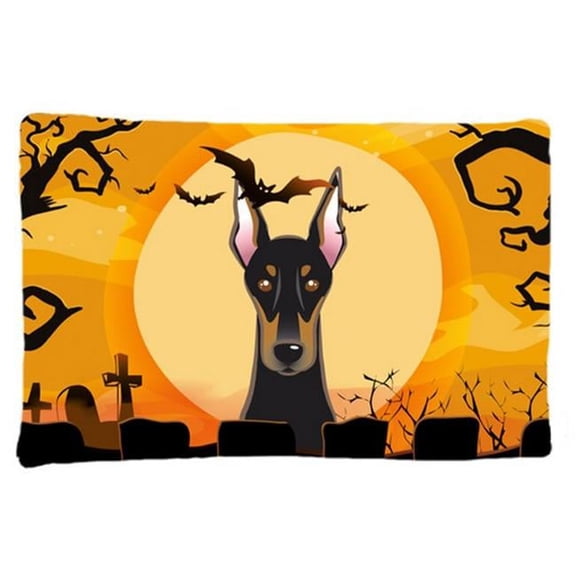 Halloween Doberman Fabric Standard Pillowcase
