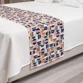 thumbnail image 2 of Abstract Bed Runner, Geometric Inspired Simple Contemporary Pattern with Circular Shapes, Decorative Accent Bedding Scarf for Hotels Homes and Guestrooms, King, Pale Blush Multicolor, by Ambesonne, 2 of 2