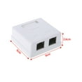thumbnail image 5 of YIEMEEN 2 Port Cat5e RJ45 8P8C Keystone Jacks, Ethernet Wall Jack Punch Down Connector, 5 of 7
