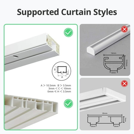 SwitchBot - Curtain U Rail 3 - White