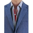 thumbnail image 2 of Mens Side Vent 2-piece Blue Linen Modern Fit Suit DTI DARYA, 2 of 6