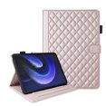 thumbnail image 3 of For Xiaomi Pad 6/Pad 6 Pro 11.0 inch Case, Rhombus Pattern Multiple Viewing Angles Stand Slim Folio Cover (Rose Gold), 3 of 6