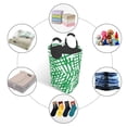 thumbnail image 5 of YFYANG 50L Foldable Laundry Hamper, Waterproof Oxford Fabric Green Watercolor Lines Texture Laundry Bag Laundry Baskets, 5 of 6