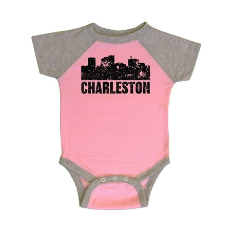 

Inktastic Charleston Skyline Grunge Gift Baby Boy or Baby Girl Bodysuit