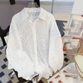 thumbnail image 2 of Tops de trabajo para mujer,Camiseta de verano de manga larga con cuello redondo para mujer, corte cómodo e informal, mezcla de algodón suave, largo regular para usar en casa, sopatenor, 2 of 8