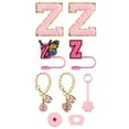 thumbnail image 1 of Drinkware Accessory Set Embroidery Patch Straw Covers Charm Necklace Chain Leak Guard Accessories for Cups Complete Decorative Upgrade Kit, 1 of 3
