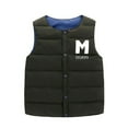 thumbnail image 3 of GYRATEDREAM Toddler Boys Girls Lightweight Down Vest Kids Winter Warm Button Sleeveless Vest Outwear Children Reversible Puffer Jacket Coat for 4-10 Years, 3 of 5