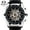 Black dial, silver movement, leather strap, variant on Men's mechanical high-end watch, fully automatic mechanical watch, men's luminous wristwatch, men's wearable watch