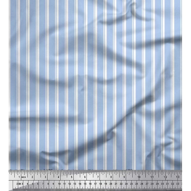 Soimoi Rayon Fabric Striped Stripe Fabric Prints by Yard 42 Inch Wide