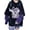 1purple-1, variant on Womens Girls Japanese Style Hoodie Cute Pattern Print Sweatshirt Fashion Kawaii Anime Pullover