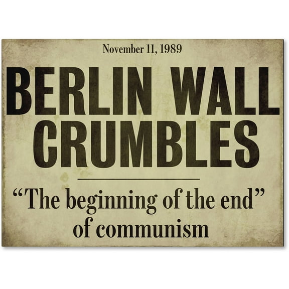 Trademark Fine Art "Berlin Wall" Canvas Art by Color Bakery