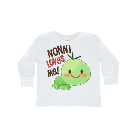 

Inktastic Nonni Loves Me- cute turtle Gift Toddler Boy or Toddler Girl Long Sleeve T-Shirt