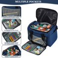 thumbnail image 4 of Bolsa de tejer, bolsa de almacenamiento de hilo de tejer de gran capacidad, bolsa para hilo de ganchillo, agujas de tejer y otros accesorios - Bolsa azul para almacenamiento de hilo TUNC Sencillez, 4 of 5