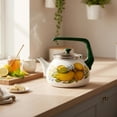 thumbnail image 4 of STPgoods Juicy Lemons Enamel Kettle 2.3 Qt (2.2 L) Enameled Aluminum Stovetop Kettle Vintage Teapot for Stove Top, Yellow, 4 of 5