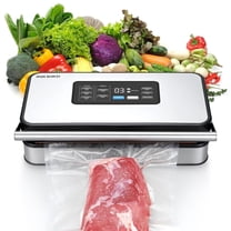 INKBIRD INK-VS04 Home Food Vacuum Sealer Machine with Starter Kit, Dual Motor, Dual Pump, Multiple Functions, Countdown LED, Built-in Cutter and Bag Storage, with Overheat Protection, Dry/Moist/Liqui