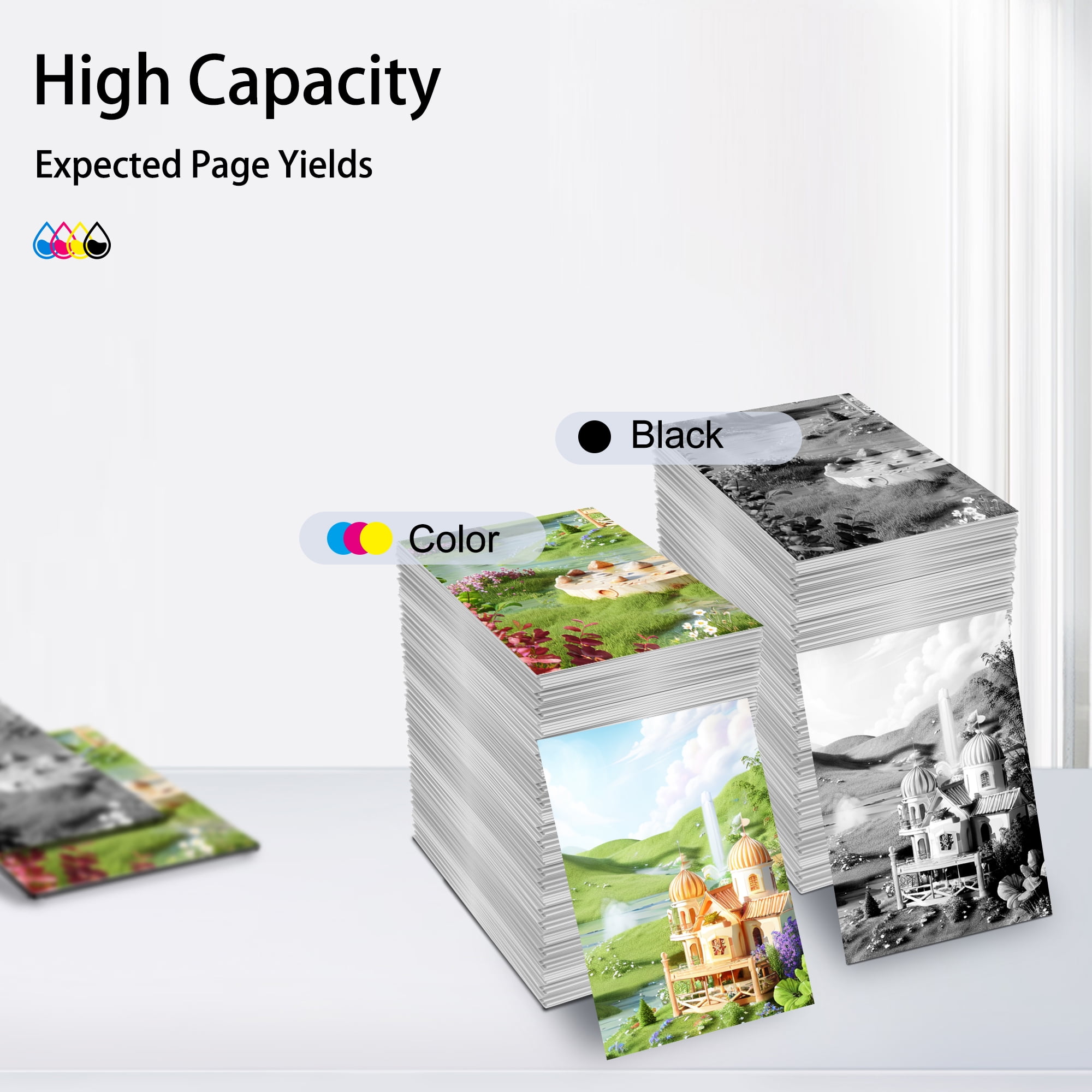 232XL Empty Refillable Ink Cartridges Chip-enabled Replacement for XP-4200 4205 WF-2930 2950 Printer Used for Regular Or Sublimation Ink(4 Pack)