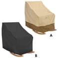 thumbnail image 4 of Cubierta impermeable para mecedora al aire libre, tela recubierta de plata a prueba de polvo, cubiertas para sillas de jardín delanteras para parque infantil, accesorios, Beige y marrón Speravity HA010211-01B, 4 of 6