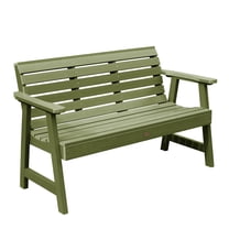 Eco-Friendly Recycled Plastic Weatherly Garden Bench, 5'