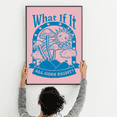 thumbnail image 5 of LOLUIS What If It All Goes Right Poster, Mushroom Wall Decor, Framed Motivational Quotes for Office Home Bedroom Livingroom (Unframed 11"x17"), 5 of 7