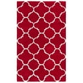 thumbnail image 4 of SAFAVIEH Chatham Jacob Geometric Quatrefoil Wool Area Rug, Red/Ivory, 3' x 5', 4 of 10