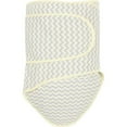 thumbnail image 1 of Chevrons With Yellow Trim Baby Swaddle Blanket, 1 of 1
