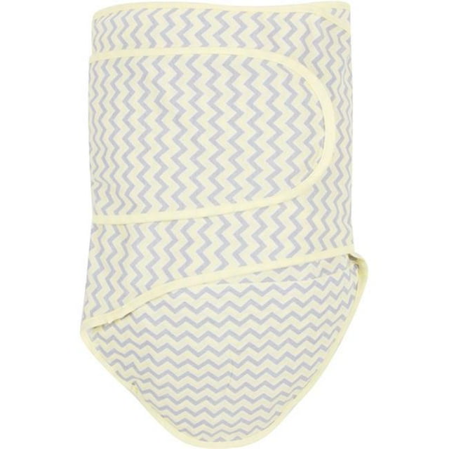 Chevrons avec Bordure Jaune Couverture Emmaillotage Bébé
