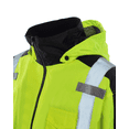 thumbnail image 5 of UHV575L4XL High Visibility Green Waterproof 3-Season Jacket - 4X-Large, 5 of 9