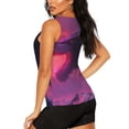 thumbnail image 3 of Fotbe Mystical Dragon Under Moon Blusas Sin Mangas para Mujer – Estilo Casual, Corte Suelto, Slim-Fit, Cuello Redondo Deportivo, Tops de Verano para Gimnasio y Yoga-Large, 3 of 7