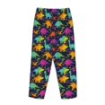 thumbnail image 5 of Balery Colorful Dinosaur print Women's Pajama Pants,Ultra Lightweight Pjs,Lounge Pant-Large, 5 of 9