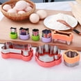 thumbnail image 3 of Dog Cookie Cutter Set-Dog Bone And Dog Paw Print Cookie Mold For Homemade Treats, 3 of 5
