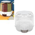 thumbnail image 4 of Cereal Box, Rice Dispenser Smart Storage 6 Compartments  For Food White 6.5kg / 14.33lb, 4 of 8