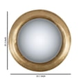 thumbnail image 5 of Benjara BM206700 Large Modern Styled Round Mirror with Lustrous Frame & LEDs - Gold, 5 of 5