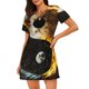 thumbnail image 1 of Disketp Yin Yang para Camisón Corto de Manga Corta para Mujeres, Camisón Cómodo con Escote Redondo, Bonito y Confortable, 1 of 6