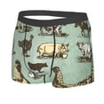 thumbnail image 2 of Disketp Vintage Farm Animals Men'S Boxer Briefs,Soft And Breathable Cotton Underwear With Comfortflex Waistband, 2 of 9