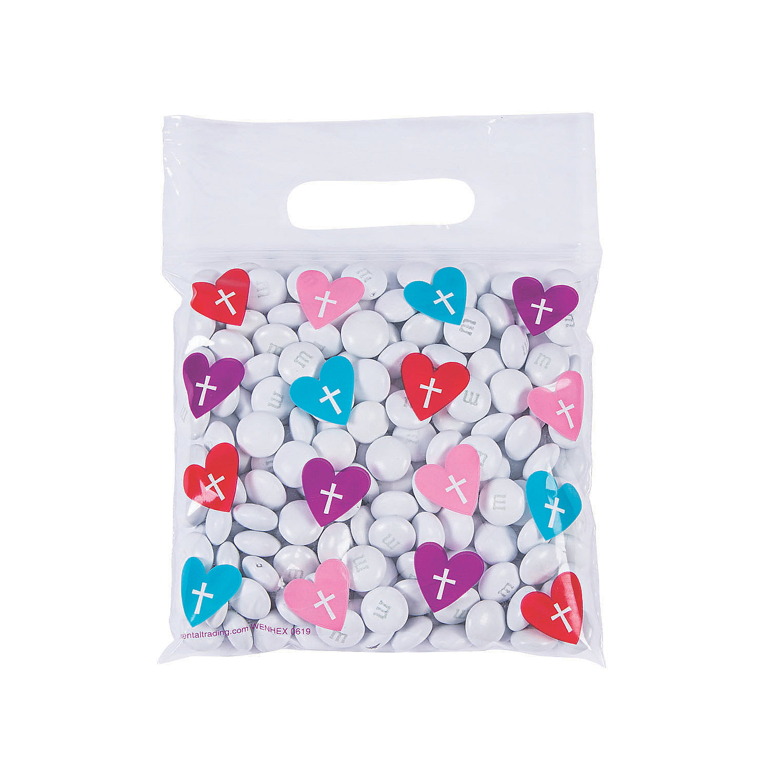 White with Hearts Meri Meri Glassine Heart Treat Bags Pack of 24 