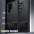 thumbnail image 5 of for Samsung Galaxy S22 Ultra Case, Heavy Duty Shockproof Protective Case,Military Grade Protection,Scratch Resistant,Slim Thin Case,with Stand,with Lanyard,Black 6-sam s22u-01, 5 of 14
