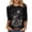 C-Black, variant on Cute Halloween Shirts Adults Kitten Witch 3/4 Sleeve Crewneck Tops Pumpkin Tee Bat Fall Festival Clothes L