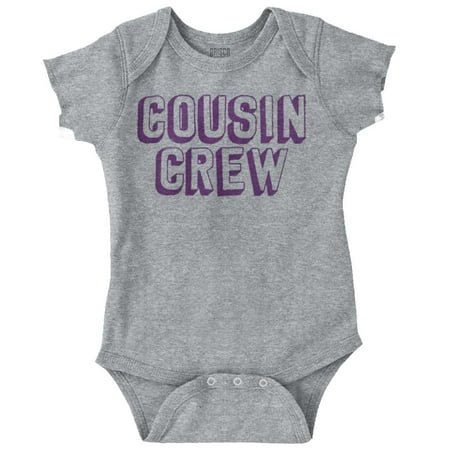 

Cousin Crew Adorable Family Friends Romper Boys or Girls Infant Baby Brisco Brands 12M