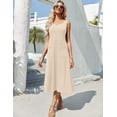 thumbnail image 2 of Vestido midi Zeagoo 2025 sin mangas con estampado floral de verano, 2 of 7